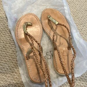 L*Space Tan Gladiator Sandals